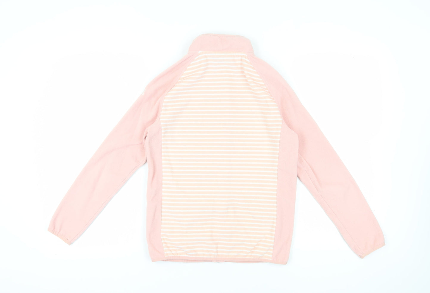 Craghoppers Girls Pink Striped Fleece Jacket 13 Years