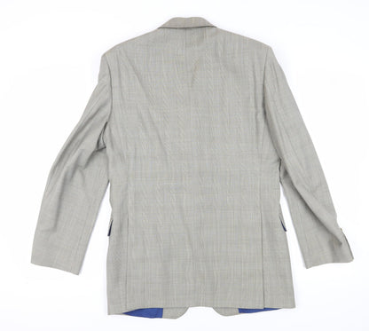Mens UK Size 38 DAKS Regular Grey Suit Jacket