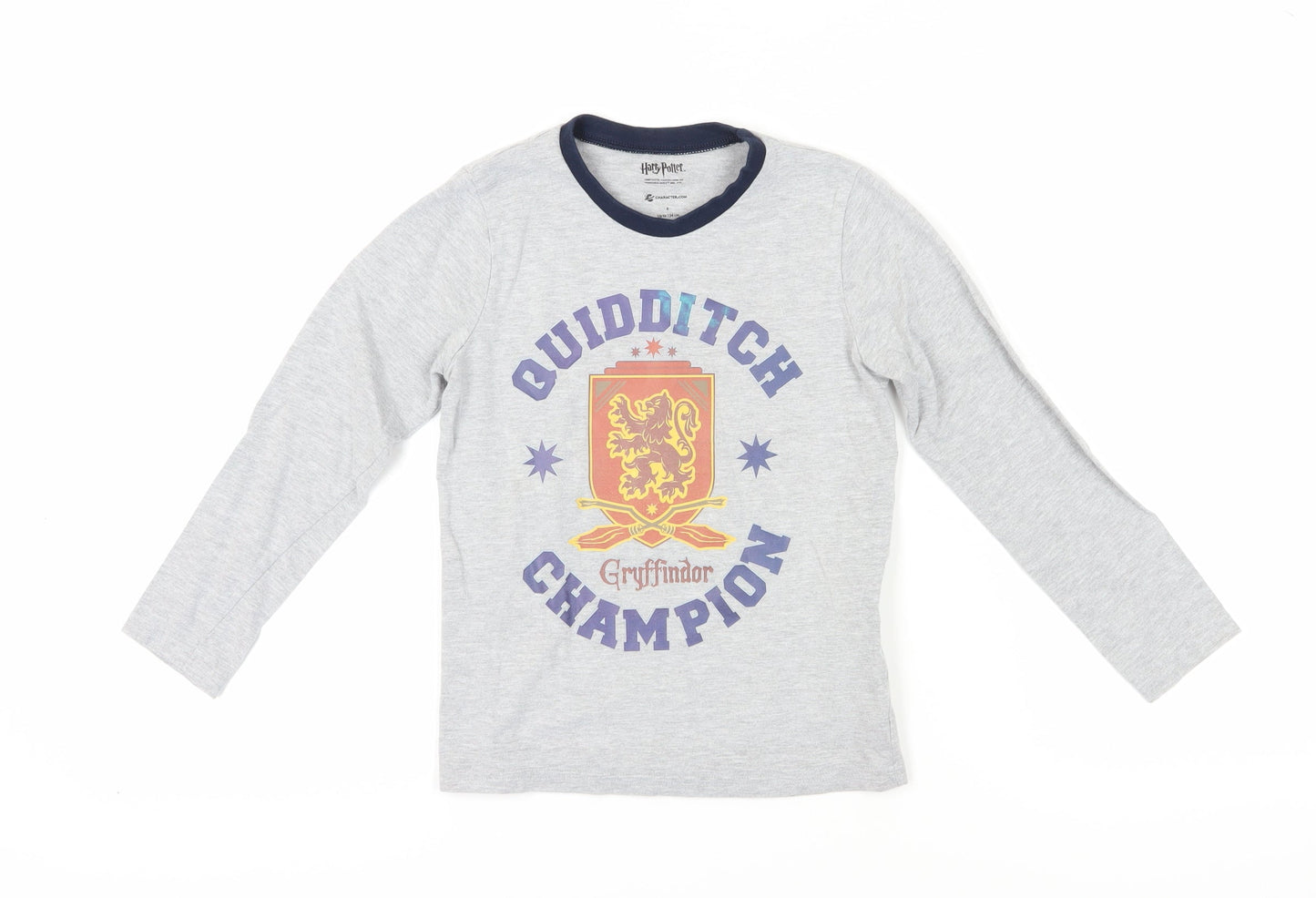 Harry Potter Girls Grey Gryffindor Graphic Long Sleeve T-Shirt