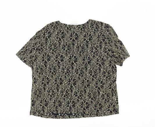 Womens UK Size 16 Eastex Black  Blouse