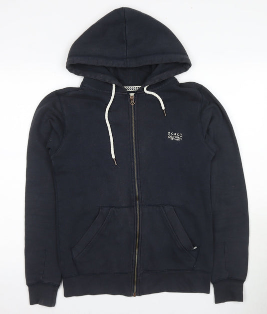 Mens UK Size S Soulcal & Co Black Full Zip Hoodie