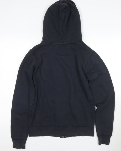 Mens UK Size S Soulcal & Co Black Full Zip Hoodie