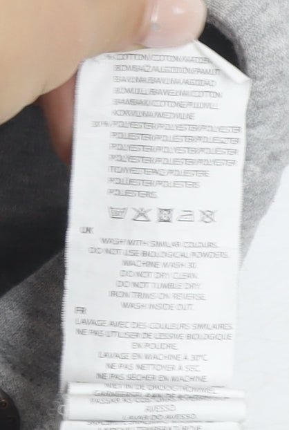 SoulCal & Co Boys Grey Full Zip Hoodie - 13 Years, Logo Accent