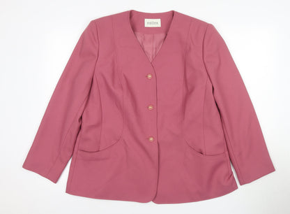 Eastex Pink Women's Blazer Size 16 Suit Jacket Workwear