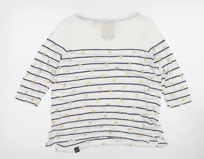 Womens UK Size S Superdry White Basic T-Shirt