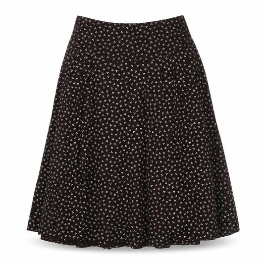 Laura Ashley Women's Black A-Line Skirt, Size 14