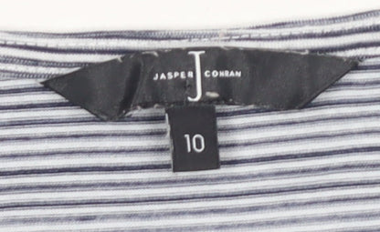 Jasper Conran Women's Blue Striped T-Shirt, Size 10