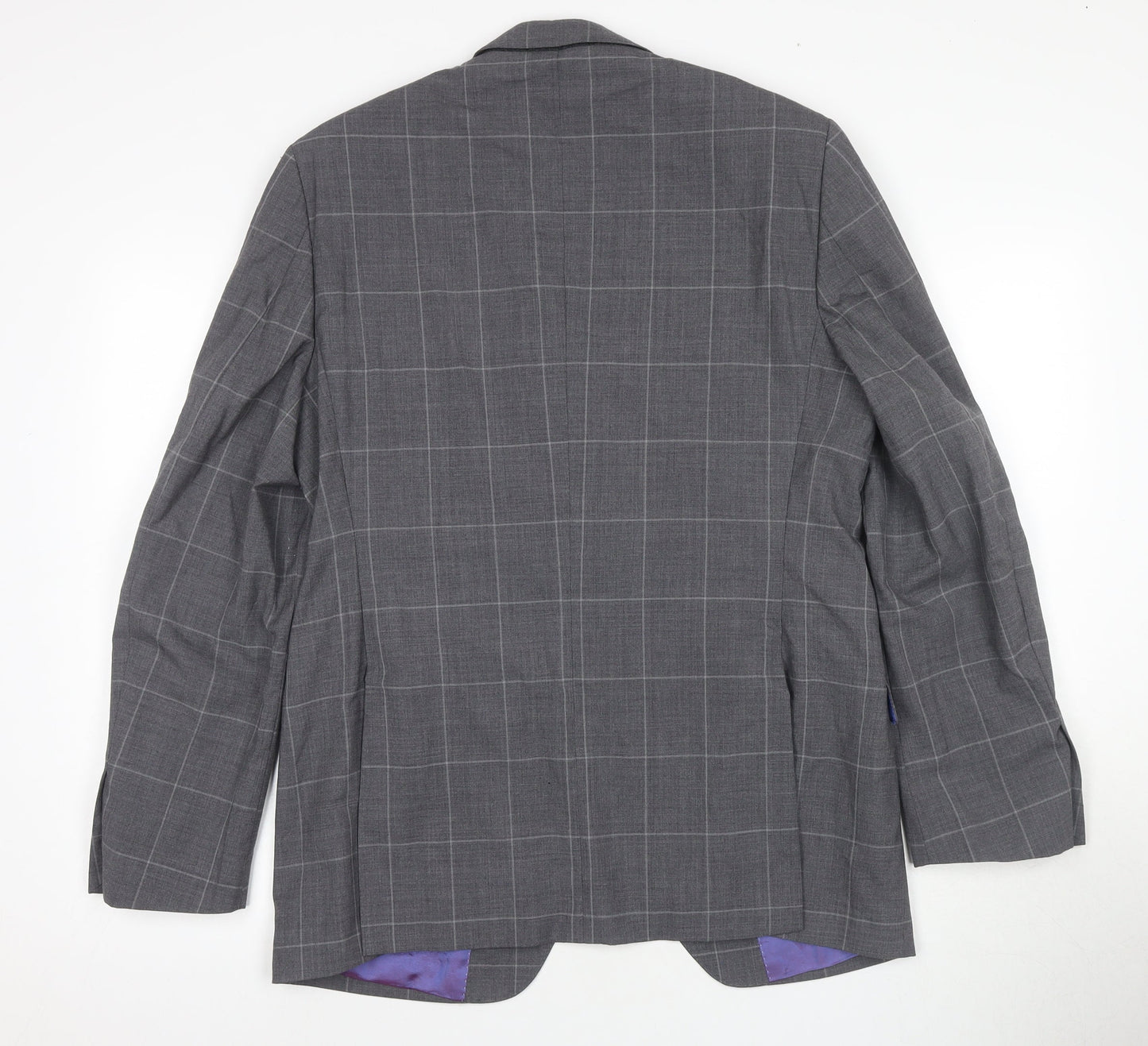 Mens UK Size 40 Moss Regular Grey Suit Jacket