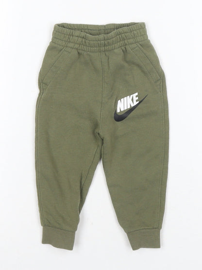 Nike Unisex Baby Green Jogger Trousers, 12 Months