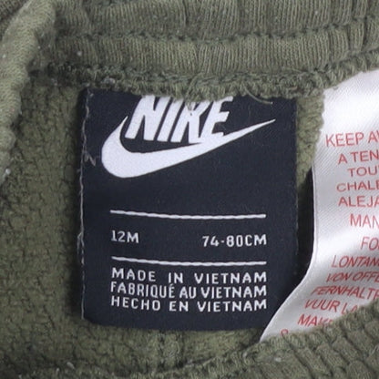 Nike Unisex Baby Green Jogger Trousers, 12 Months