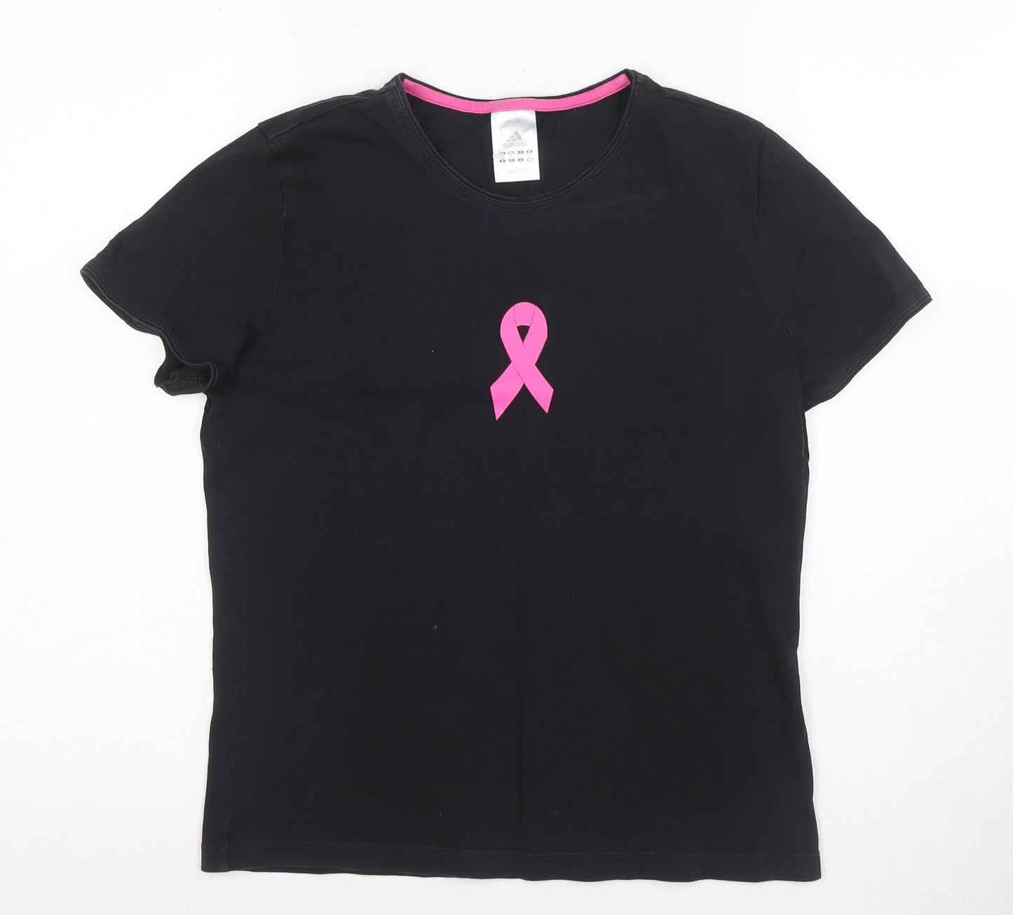 Womens UK Size 10 adidas Black Basic T-Shirt