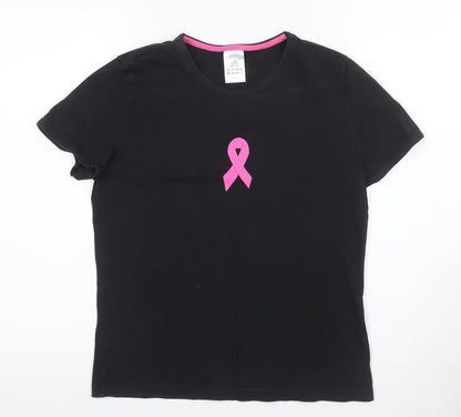 Womens UK Size 10 adidas Black Basic T-Shirt