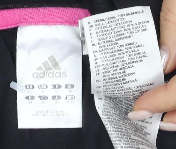 Womens UK Size 10 adidas Black Basic T-Shirt