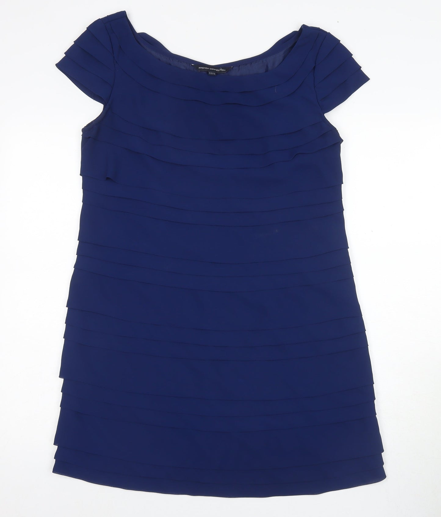 French Connection Women's Blue Short Sheath Dress Size 8