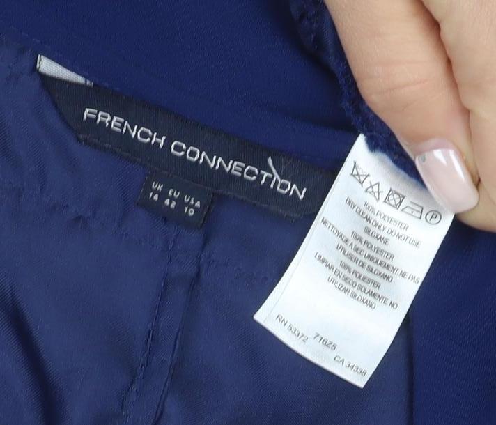 French Connection Women's Blue Short Sheath Dress Size 8