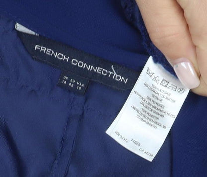 French Connection Women's Blue Short Sheath Dress Size 8