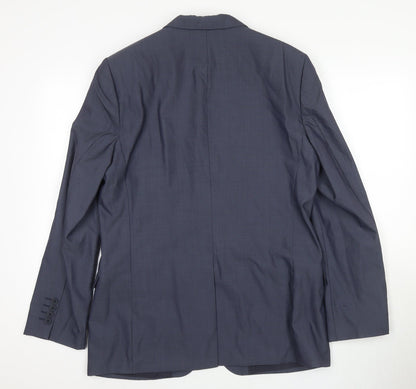 Mens UK Size 40 Ted Baker Regular Blue Suit Jacket