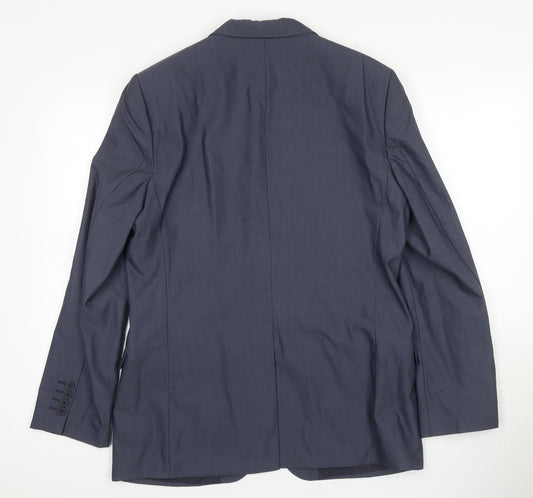Mens UK Size 40 Ted Baker Regular Blue Suit Jacket