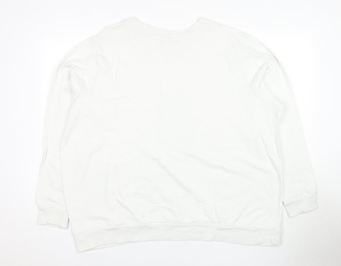 Simply Be Women's White Plus Size Harry Potter Sweatshirt
