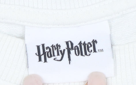 Simply Be Women's White Plus Size Harry Potter Sweatshirt