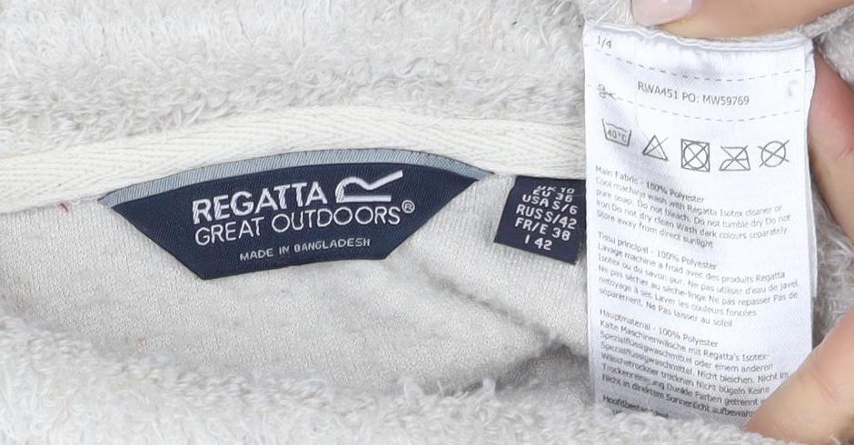 Regatta Women's Grey Fleece Pullover Sweatshirt Size 12