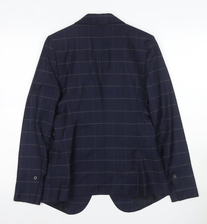 Mens UK Size 36 JACK & JONES Regular Blue Suit Jacket