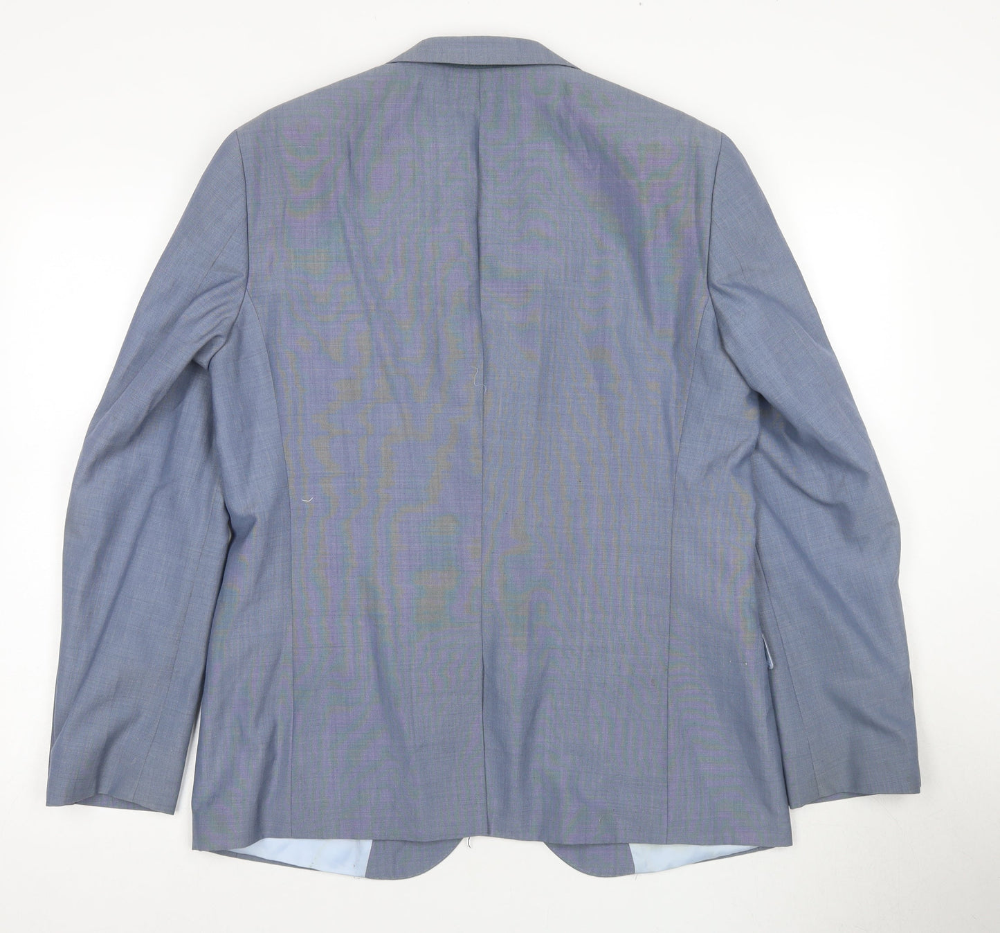 Mens UK Size 42 Moss London Regular Blue Suit Jacket