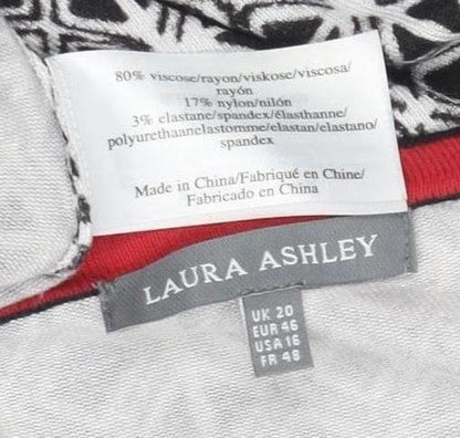 Womens UK Size 20 Laura Ashley Black  Blouse