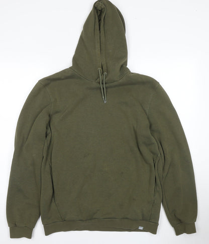 Mens UK Size M PUMA Green Pullover Hoodie