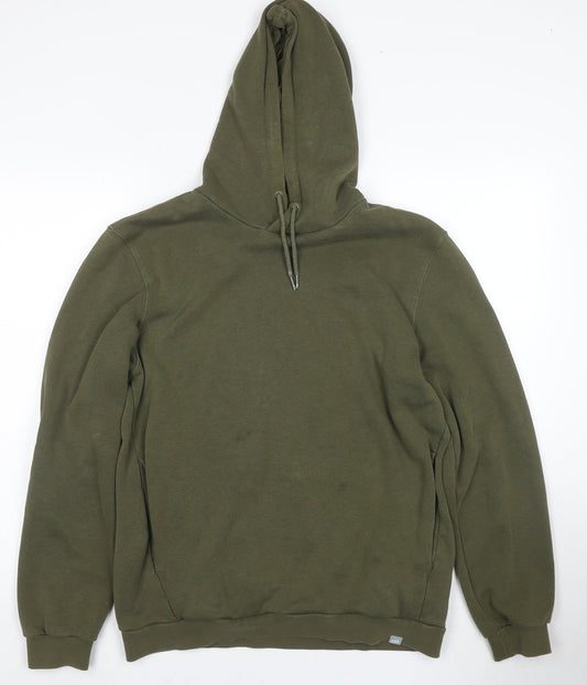 Mens UK Size M PUMA Green Pullover Hoodie