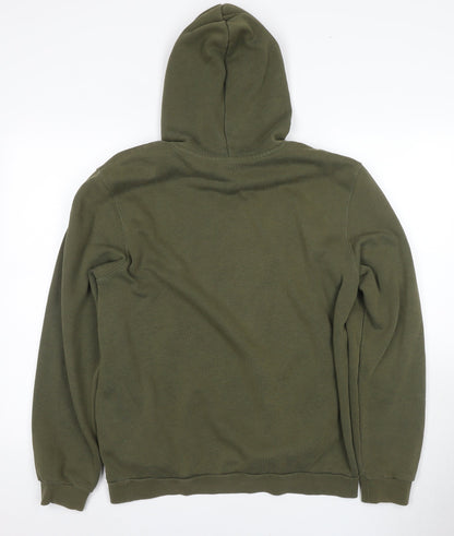 Mens UK Size M PUMA Green Pullover Hoodie