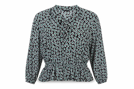 Womens UK Size 12 Marks and Spencer Black Tunic Blouse
