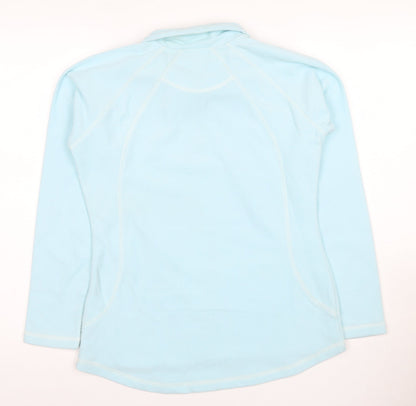 Peter Storm Women's Light Blue Size 10 1/2 Zip Sweatshirt