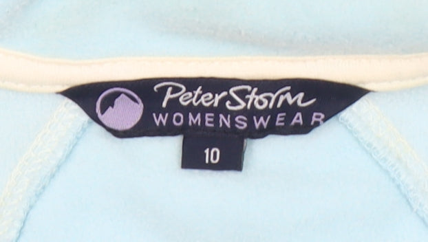 Peter Storm Women's Light Blue Size 10 1/2 Zip Sweatshirt