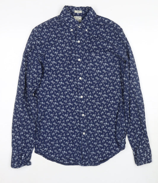 Mens UK Collar Size S J.CREW Smart Blue  Dress Shirt