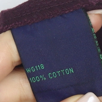 Boden Women's Purple Midi Cotton Pencil Skirt, Size 12