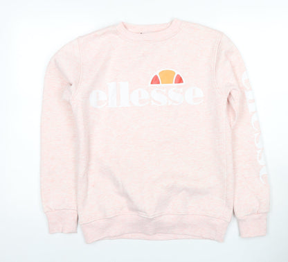 Ellesse Pink Women's Pullover Sweatshirt, Size 7