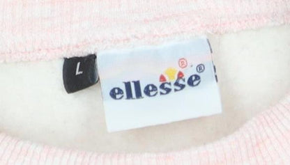 Ellesse Pink Women's Pullover Sweatshirt, Size 7