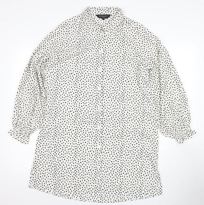 Womens UK Size S Brave Soul White  Button-Up