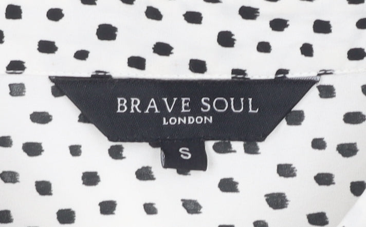 Womens UK Size S Brave Soul White  Button-Up