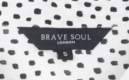 Womens UK Size S Brave Soul White  Button-Up