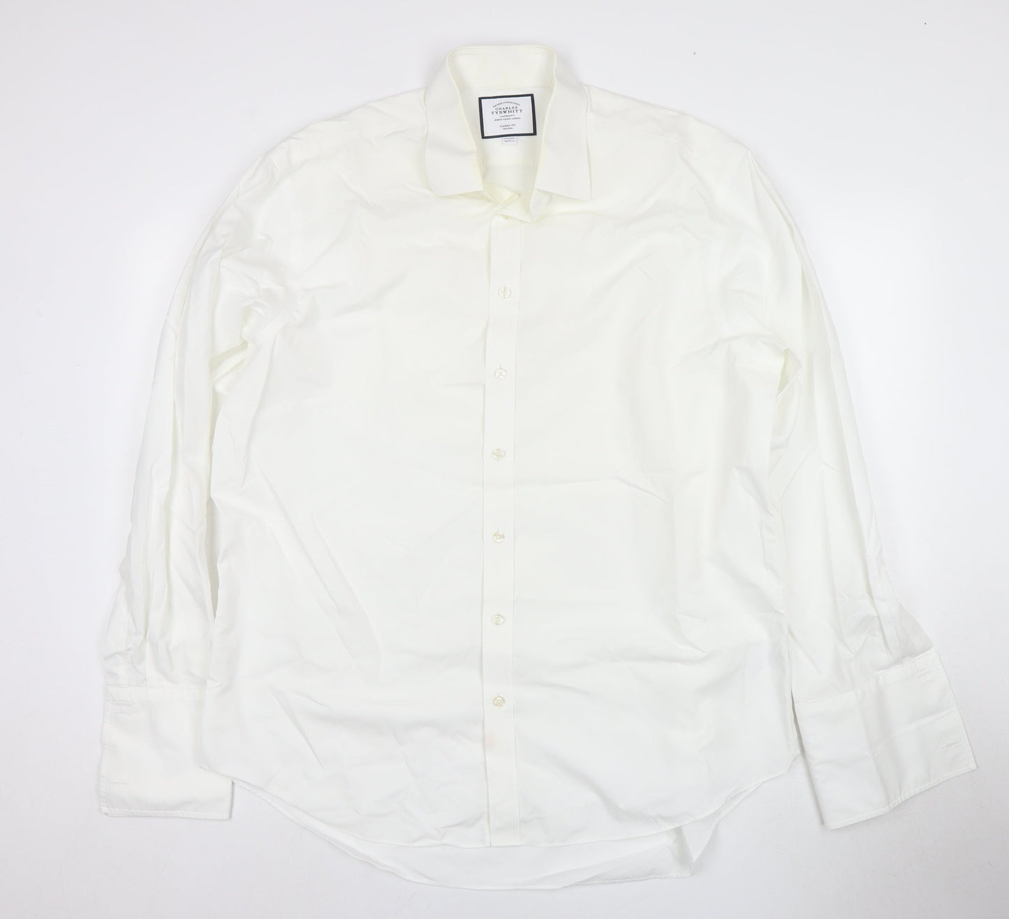 Mens UK Collar Size 44/91 cm Charles Tyrwhitt Smart White  Dress Shirt