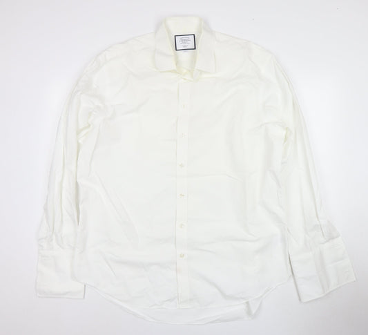 Mens UK Collar Size 44/91 cm Charles Tyrwhitt Smart White  Dress Shirt