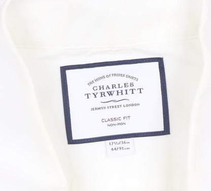 Mens UK Collar Size 44/91 cm Charles Tyrwhitt Smart White  Dress Shirt