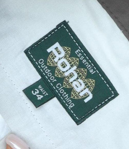 Rohan Women's Brown Travel Trousers Size 34 Straight Fit