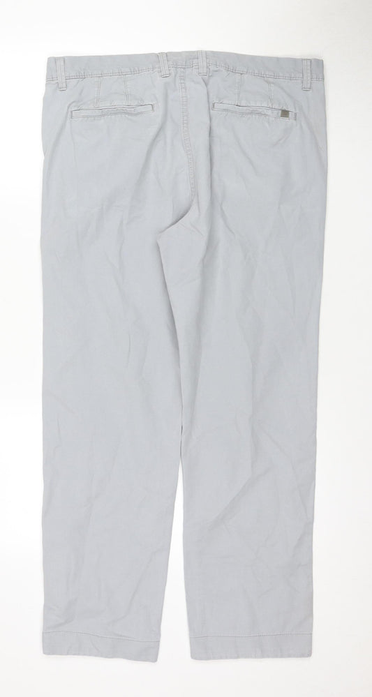 Marks and Spencer Men's Grey Chino Trousers 36
