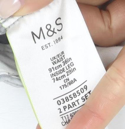 Marks and Spencer Men's Grey Chino Trousers 36