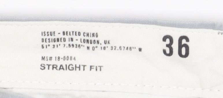 Marks and Spencer Men's Grey Chino Trousers 36