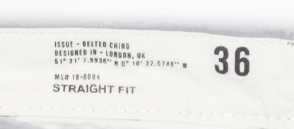 Marks and Spencer Men's Grey Chino Trousers 36