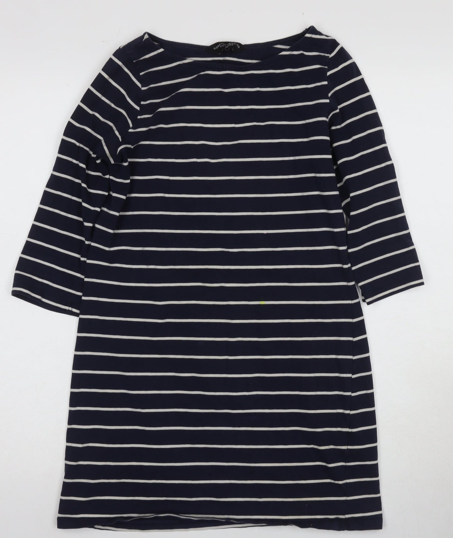 Dorothy Perkins Womens Blue Striped Shift Dress Size 10